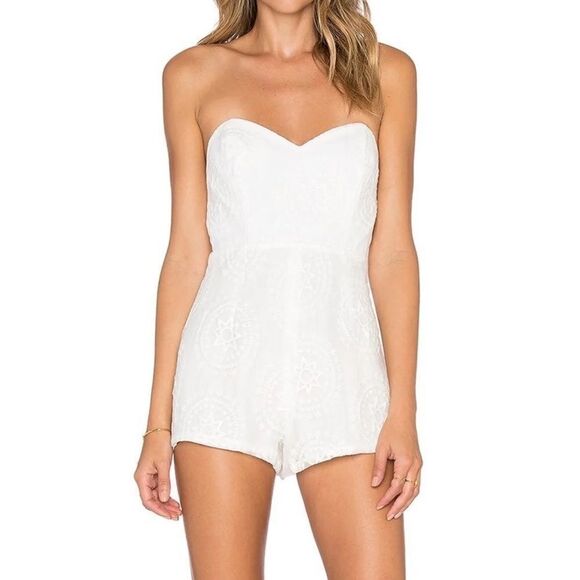 Stone Cold Fox Off White Folsom Jumper Romper Size 2 - Picture 3 of 16